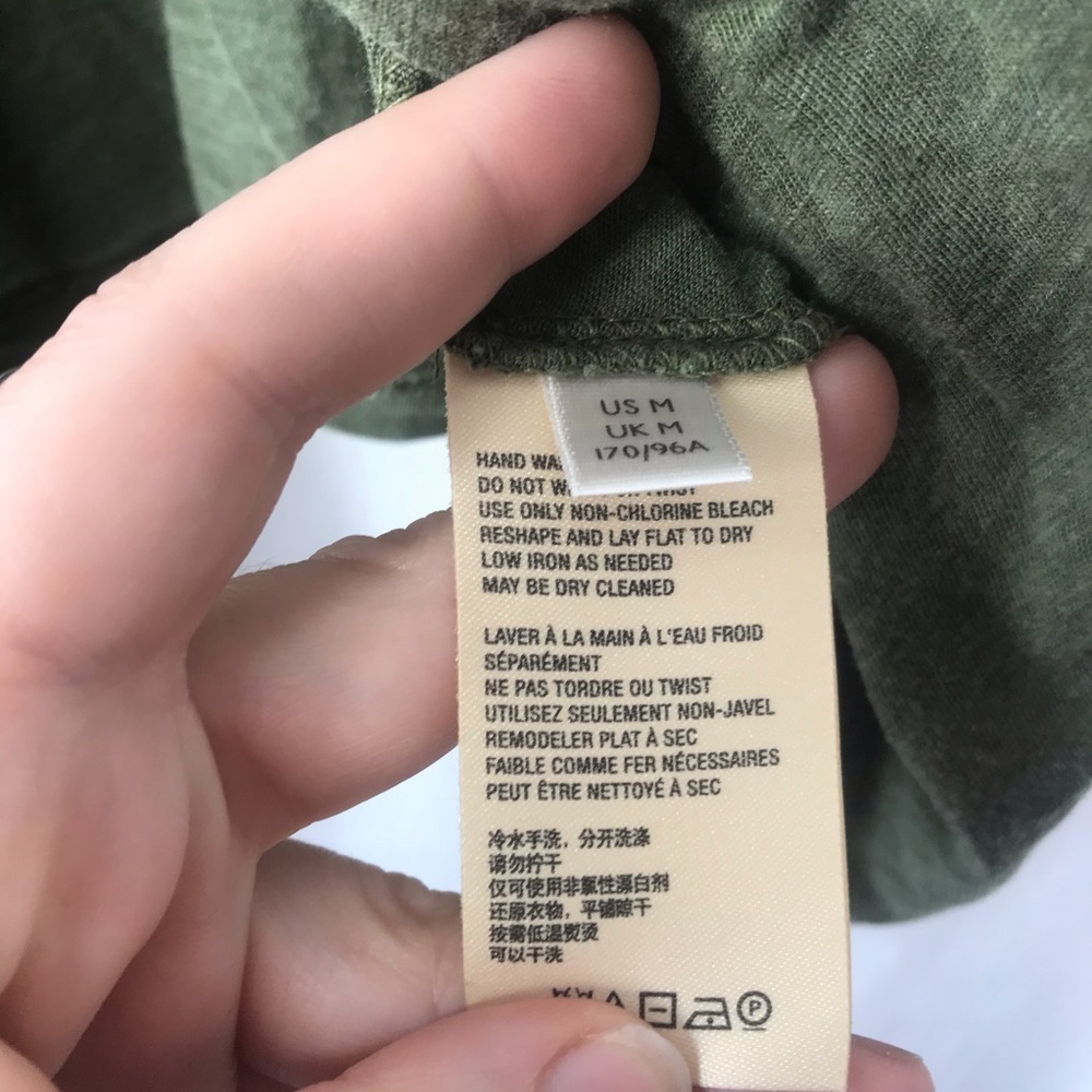 NWT Anthropologie Green Acid Short Sleeve Top - Picture 14 of 16